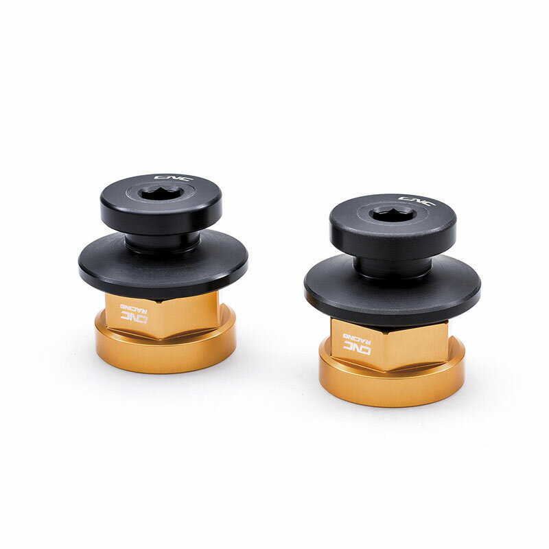 CNC Racingバイクスタンドサポート付 リアホイールナット ゴールド モンスター695/696/797 スクランブ..