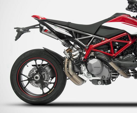 ZARD スリップオンマフラー サンドブラスト カーボンエンドキャップ GT HYPERMOTARD 950/SP 19-