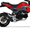 GROM グロム 17-18 ハリケーン ブラックカーボン フルエキゾーストマフラー Two Brothers Racing