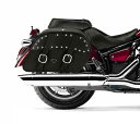 V-Star クラシック XVS1300A ラージ スタッズ サドルバッグ ダブルストラップ ロック有 ヤマハ Viking Bags