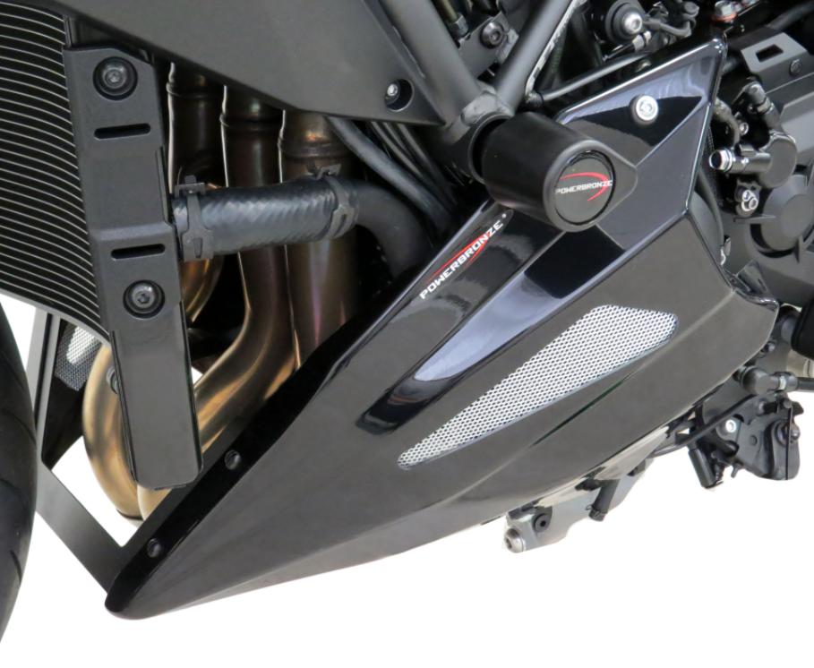 Z H2 アンダーカウル チンスポイラー カーボン調/シルバーメッシュ カワサキ POWERBRONZE(2)