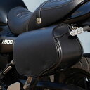 カワサキ Z900RS/CAFE シンセティックレザーサドルバッグ 9L ブラック DEGNER