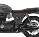 トライアンフ ボンネビルT100/T120 サイドカバーバック 本革 BAD&G CUSTOM(2)