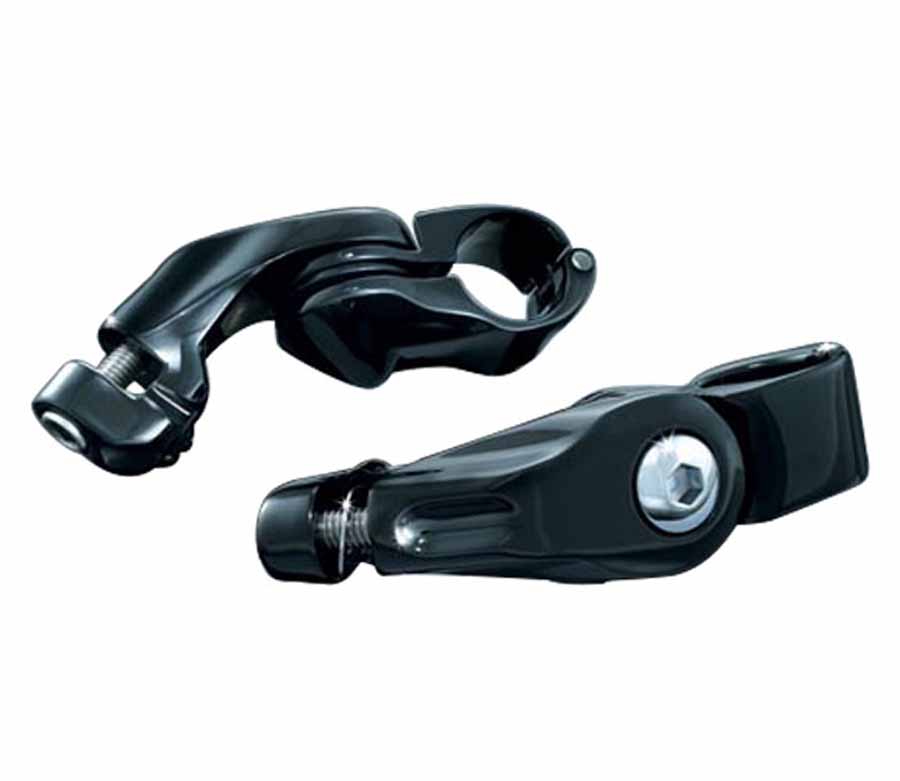 KURYAKYN アジャスタブルクルーズマウント ショートアーム ブラック 左右セット