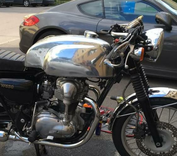 Kawasaki W650 アルミ タンク Norton オメガレーサー