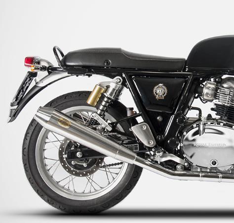 インターセプター/コンチネンタルGT 650 19- スリップオン マフラー ポリッシュ ユーロ5 ロイヤルエンフィールド ZARD