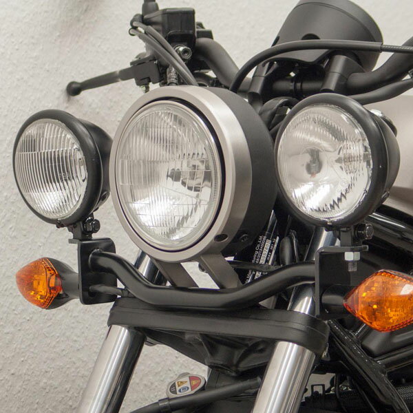 ホンダ レブル250/500 17- 補助ランプサポートバー ブラック フェーリング(Fehling)