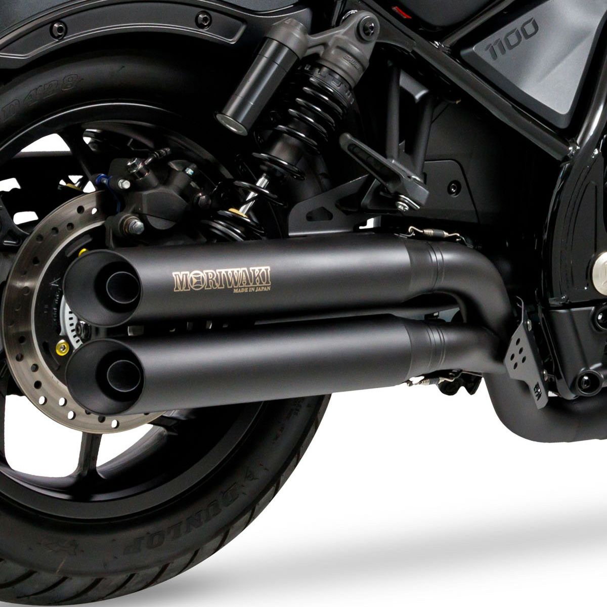 レブル1100/DCT/T クロスツイン フルエキゾーストマフラー (ブラック) JMCA モリワキ(MORIWAKI ENGINEERING)