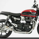スピードツイン1200 スラクストン1200 フルエキゾーストマフラー カーボンエンドキャップ レース仕様