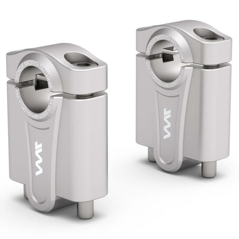 TRACER 9 ハンドルバーライザー 50mmUP シルバー VOIGT MOTO TECHNIK