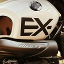 BMW RnineT S1000 F900 R1250 K1300等 タンク エンブレム 70mm アイコントータルブラック EX-MOTORCYCLE