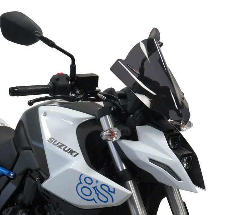 GSX-8S ロングスクリーン 320mm ダークスモーク POWERBRONZE