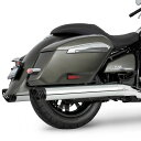 BMW R18B バガー/R18 トランスコンチネンタル 22- スリップオンマフラー 4インチ径 クローム レーシングテール フリーダムパフォーマンス