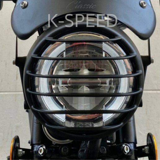 モンキー125 ヘッドライトカバー ブラック K-SPEED HM009