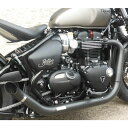 トライアンフ ボバー ステンレス 2in2 Hot Rod long フルエキゾーストマフラー ポリッシュ(レーシング) MASS Exhaust(2)