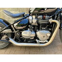 トライアンフ ボバー ステンレス 2in2 Hot Rod short フルエキゾーストマフラー サテン(レーシング) MASS Exhaust(2)