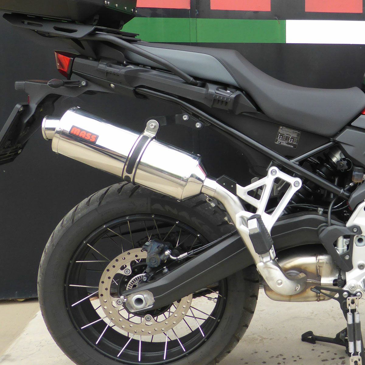 BMW F850GS オーバルステンレス スリップオンマフラー MASS Exhaust