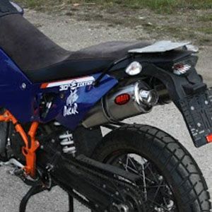 KTM 950/990 アドベンチャー オーバルチタン スリップオンマフラー MASS Exhaust