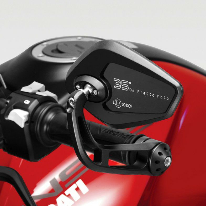 ドゥカティ モンスター937/プラス 2021- バーエンドミラー"REVENGE" ブラック DPM