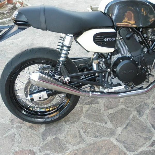 ドゥカティ GT1000 Tromb ステンレス スリップオンマフラー ポリッシュ MASS Exhaust