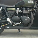 トライアンフ 空冷スラクストン ステンレス2in1 Cross フルエキゾーストマフラー マットブラック MASS Exhaust(2)