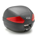 ジビ(GIVI) MONOLOCK 29L トップケース B29N2 ブラック/レッドリフレクター ユニバーサルベースプレート付
