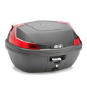 ジビ(GIVI) MONOLOCK 47L トップケース B47 ブレード ブラック(素材カラー)/レッドリフレクター ユニバーサルベースプレート付