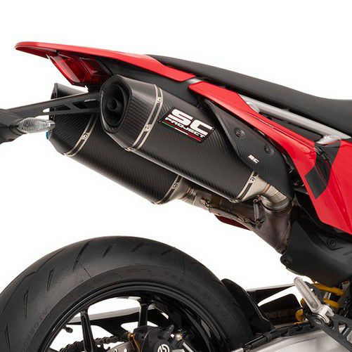 DUCATI ハイパーモタード698モノ/RVE スリップオンマフラー デュアルアンダーテール SC1-S カーボン Eマーク付き SC-Project