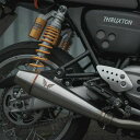 トライアンフ スラクストン 1200 R/RS リバースコーン スリップオンマフラー HITCHCOX(2)