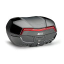 【エントリーでポイント10倍】ジビ(GIVI) MONOKEY トップケース V58 MAXIA5 ブラック+レッドリフレクター V58NNB