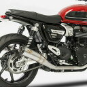スピードツイン1200 スラクストン1200 スリップオンマフラー サテン カーボンエンドキャップ レース仕様