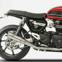 スピードツイン1200 スラクストン1200 スリップオンマフラー サテン ステンレスエンドキャップ レース仕様