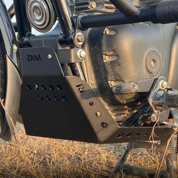 ロイヤルエンフィールド メテオ/クラッシック 350 スキッドガード アルミ製 ブラック ZANA Motorcycles