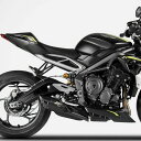 ストリートトリプル765 20-22 スリップオンマフラー ステンレススリーブ ブラックカラー レース用 ZARD