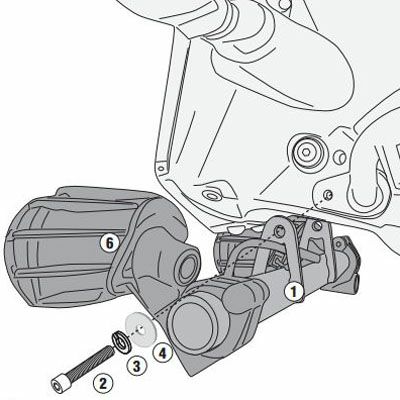 KTM 390アドベンチャー 20-24 スポットライト用 フィッティングキット GIVI