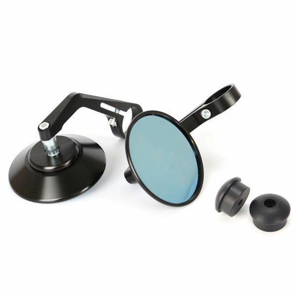 ロイヤルエンフィールド ベア650 バーエンドミラー ラウンドタイプ ブラック Hitchcocks Motorcycles