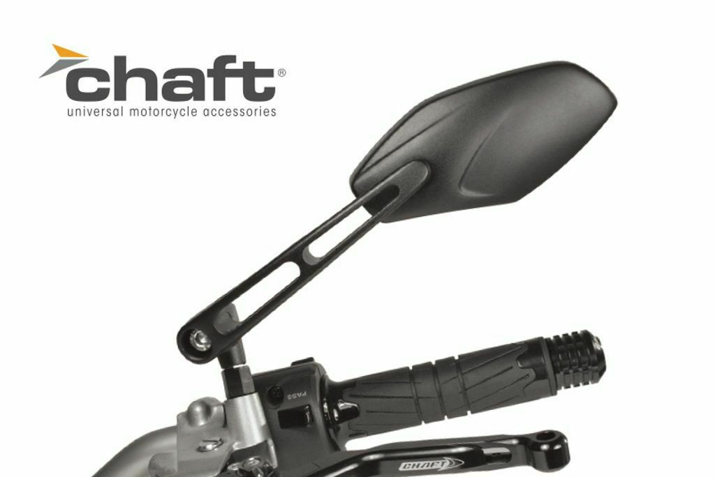 Chaft (チャフト) ミラー Naughty MX ブラック 左側 | IN277