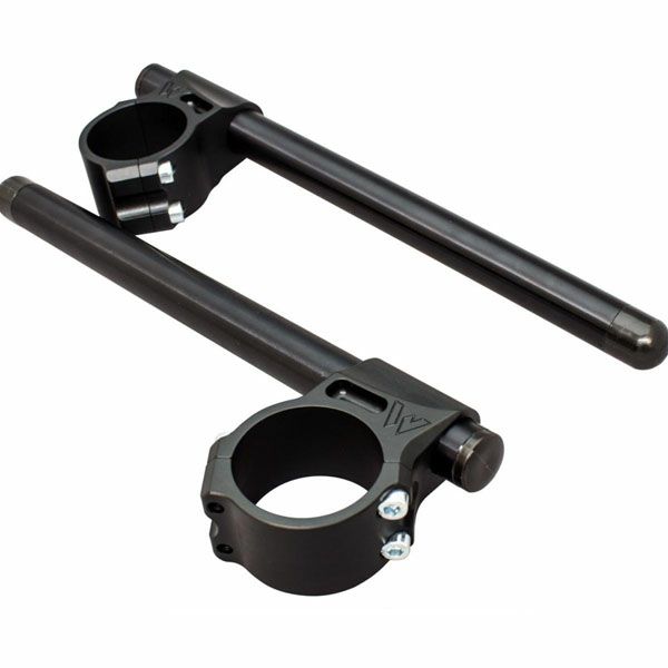 DUCATI ツイン系スーパースポーツモデル セパハン 53mmフォーククランプ ブラック/シルバー ウッドクラフト