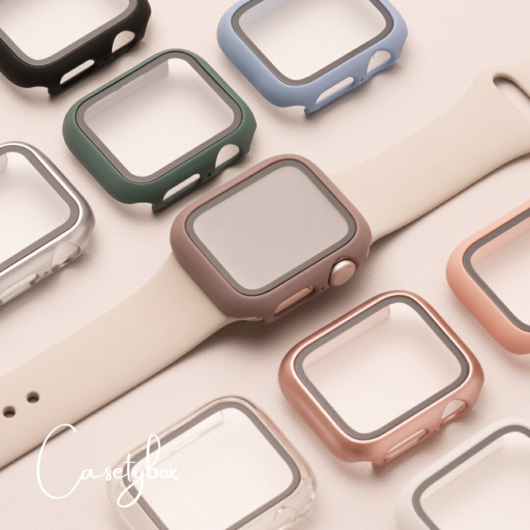 【2個以上で半額クーポン】 アップルウォッチ カバー ケース apple watch ガラス付き 強化ガラス かわいい おしゃれ …