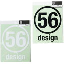 56デザイン ステッカー 56design ロゴステッカー(サークル_140) バイク 雑貨 56design