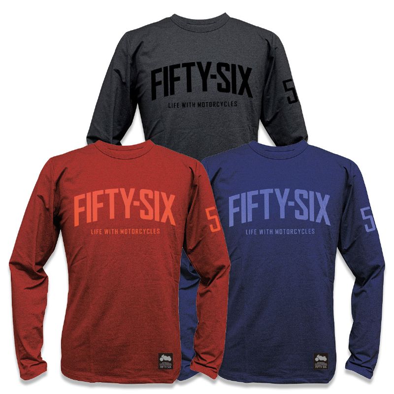 56デザイン ロングスリーブ キシリトール フィフティシックス ロング Tシャツ KF バイク ウェア トップス 56design XYLITOL FIFTY-SIX LONG T-SHIRT KF