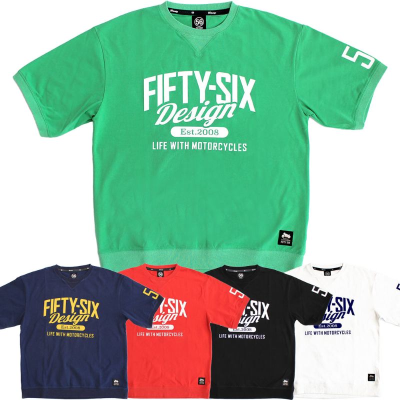 56デザイン Tシャツ フィフティシックス ビッグ シルエット Tシャツ バイク ウェア トップス 56design FIFTY-SIX Big Silhouette Tee