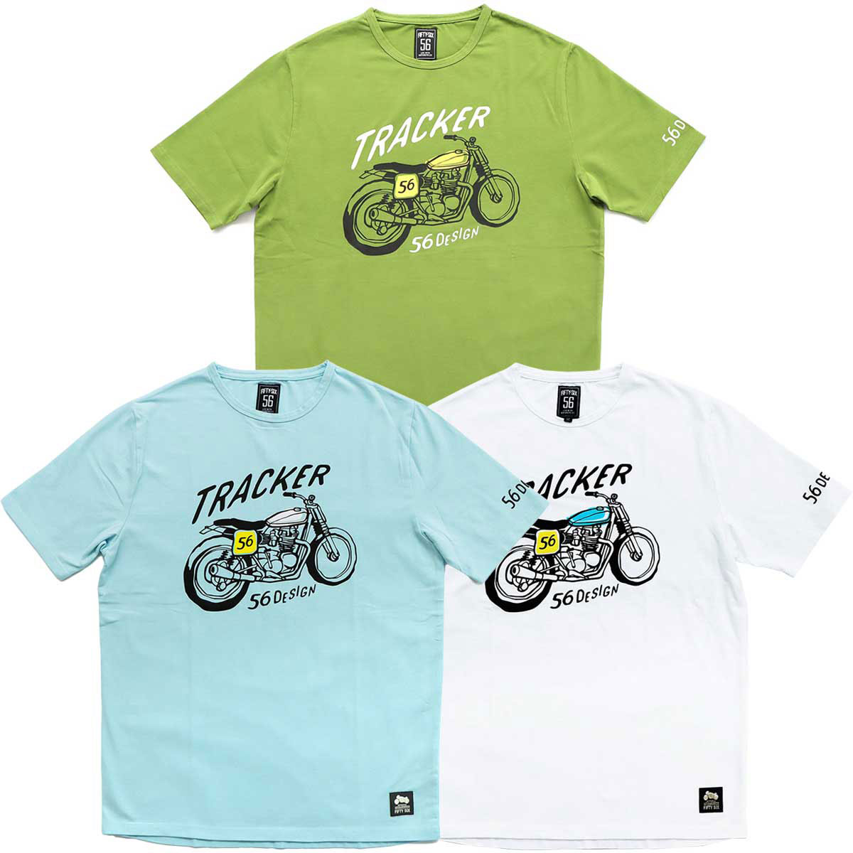 56デザイン Tシャツ トラッカー Tシャツ（2024SS） バイク ウェア トップス 56design TRACKER