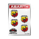 アバルト ステッカー エンブレム ステッカー 4個セット 車 雑貨 ABARTH