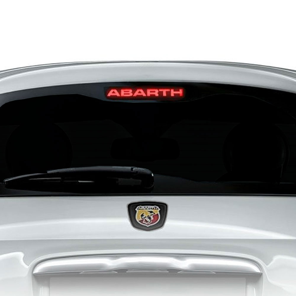 アバルト ステッカー アバルト 500 ハイマウントブレーキランプ用ロゴステッカー 車 雑貨 ABARTH