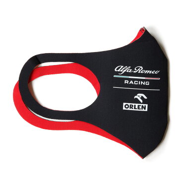 【アルファ ロメオ レーシング/Alfa Romeo Racing】アルファロメオ レーシング フェイスマスク オフィシャルアイテム 3層構造 エコテックス®スタンダード100の認証取得 F1 ブラック 黒