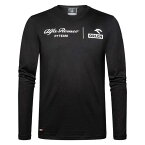 ロングスリーブ アルファロメオ F1 チーム オーレン ファンウエア ロングスリーブ Tシャツ モータースポーツ ウェア Alfa Romeo F1 Team