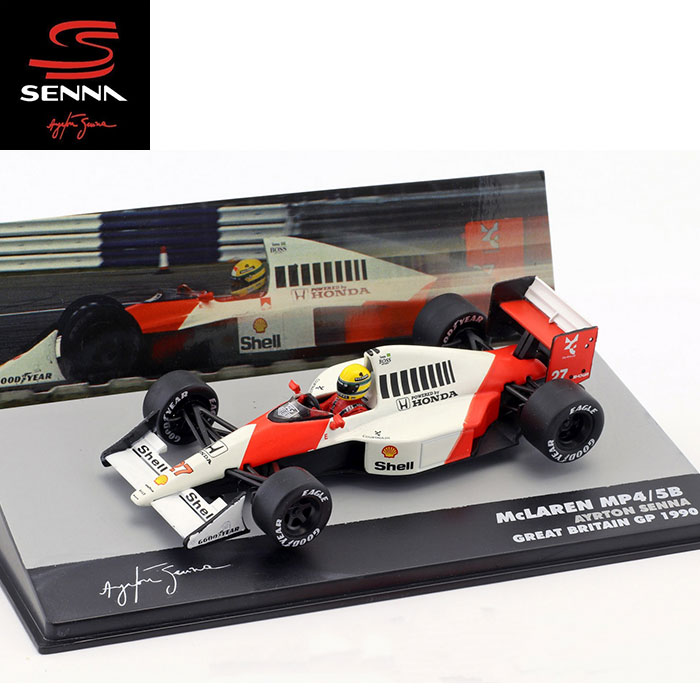 楽天Motorimodaアイルトンセナ 模型 1/43スケール マクラーレン MP4/5B #27 1990 イギリスGP モータースポーツ 雑貨 AyrtonSenna