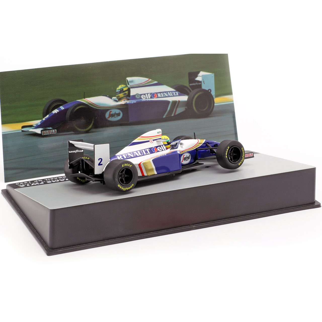 アイルトンセナ 模型 1/43 スケール ウィリアムズ ルノー FW16 #2 1994 ブラジルGP モータースポーツ 雑貨 AyrtonSenna 2