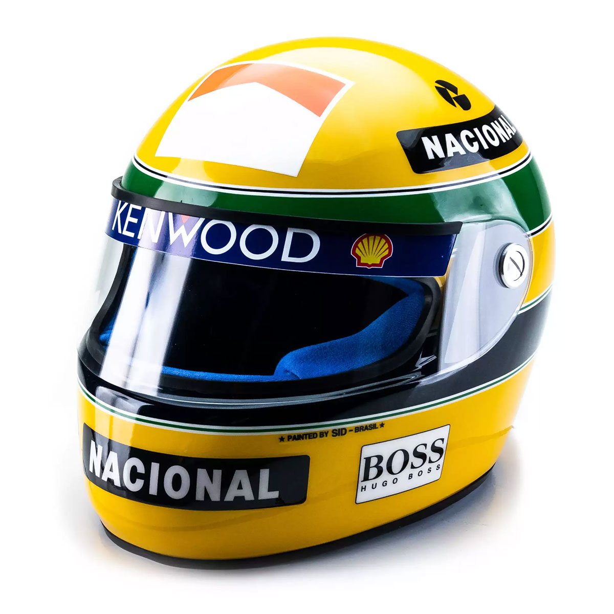 アイルトンセナ 模型 SID MOSCA 1/1 1993年 ヨーロッパグランプリ レプリカヘルメット モータースポーツ 雑貨 AyrtonSenna